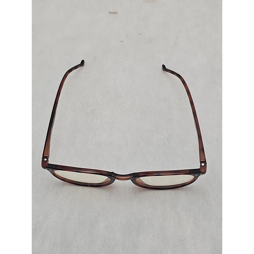 EUC Gamma Ray Optics OG-010-TOR1 Tortoise Slim Vintage Blue Light Glasses